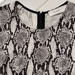 A.L.C. Brinley Snakeskin Print Dress Size 6